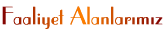 Faaliyet Alanlar�m�z